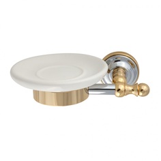 Мыльница Migliore Mirella xром/золото 17268