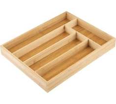 Лоток для столовых приборов Mallony 105122 BAMBOO 37х30х4,5 см бамбук