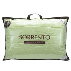 Подушка для сна SORRENTO DELUXE стеганая Бамбук 50x70 см на диван, кровать сатин