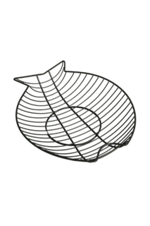 7358426 корзина для фруктов COINCASA (черный) (38,5х29,5х7)