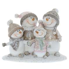Фигурка декоративная Снеговики, 14*5*10 см KSM-755237 Remeco Collection