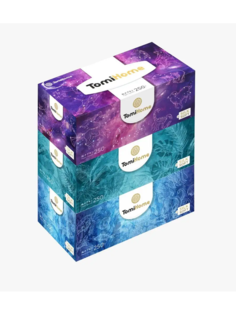 Салфетки бумажные в коробке TomiHome 2 слоя, 3 упаковки по 250 шт
