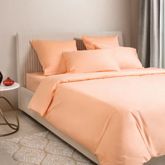 Комплект постельного белья Моноспейс 1,5 сп персиковый Ecotex