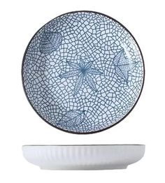 Тарелка Homium листочки, Керамика, диаметр 17.5 см