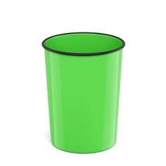 Корзина для бумаг Erich Krause Neon Solid, 13,5 литров, пластиковая, литая, зеленая