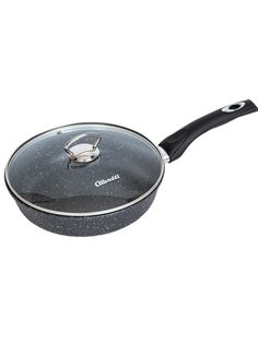 Сковорода Olivetti FP124L с крышкой с антипригарным покрытием из литого алюминия 24см