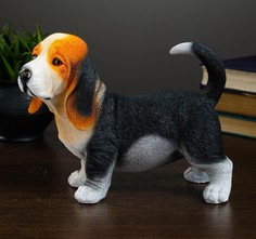 Копилка "Щенок бассет хаунда" стоящий, 24х11х19см Хорошие сувениры