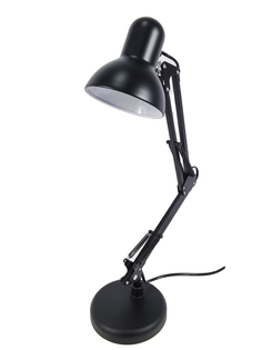 Лампа настольная URM светильник для дома и офиса черная