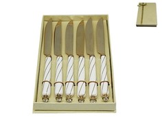 Нобор из 6 ножей KRISTAL DE LUX в подарочной упаковке, длина 22см. 118-198-003 Lenardi