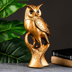 Фигура "Мудрый филин" бронза, 14х34см Хорошие сувениры