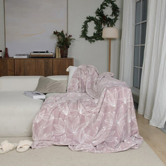 Плед микрофибра Gardenia 180x200 розовый Belezza