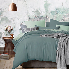 5201/53 КПБ 1,5 сп "Актуал" н(2)70*70 сатин гладкокр.ПОЛЫНЬ (арктический/мята) Mona Liza