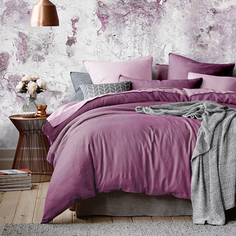 5207/57 КПБ сем "Актуал" н(2)70*70 сатин гладкокр.ПИОН (сливовый/роз.) Mona Liza