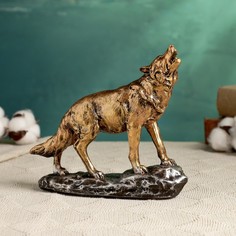 Фигура "Волк" бронза, 17х15,5см Хорошие сувениры