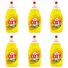 Средство для мытья посуды ROMAX, Romax OXY, Сочный лимон, 450г, 6шт