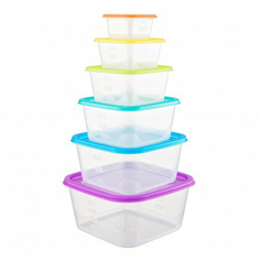 Набор контейнеров для хранения продуктов FunBox Fusion с гибкой крышкой