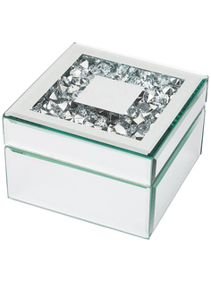 Шкатулка для хранения украшений Lefard Diamond стекло 12,5х12,5х8см 453-134