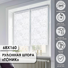 Рулонные шторы Эскар Тоник белый 68х160 см