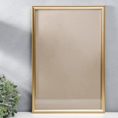 Фоторамка пластик 30х45 см, золото (пластиковый экран) No Brand