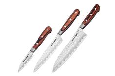 Набор из 3 ножей "Samura KAIJU" (11, 23, 85), AUS-8, дерево, с больстером, SKJ-0220B