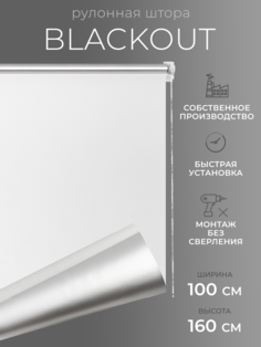 Рулонная штора Blackout LmDecor Симпл 100х160см