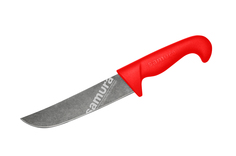 Нож кухонный "Samura SULTAN PRO" Шеф 166 мм, ТЭП красный, AUS-8 с галт., SUP-0085BR