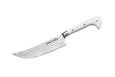 Нож кухонный "Samura SULTAN" Пичак 159 мм, G-10 бел., дамаск 67 слоев,SU-0086DBW