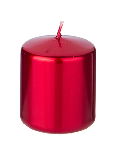 Свеча столбик красный Adpal Новый Год 7 см 348-872