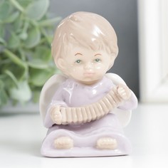 Фигурка 9305481 Ангелочек с гармошкой 9х5,8х5 см No Brand