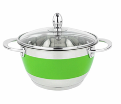 Кастрюля с крышкой нержавеющая сталь Berlinger 2,1л 2212G-GP