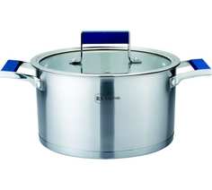 Кастрюля с крышкой нержавеющая сталь Berlinger 2,6л 2912-18RS\CW Blue