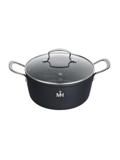 Кастрюля с крышкой MercuryHaus Granite алюминий 2,8л MC-1746