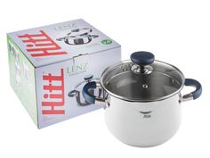 Кастрюля HITT Lenz 5л со стеклянной крышкой