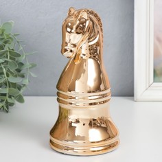 Статуэтка 7812387 Шахматная фигура. Конь золото 20,5х10х10 см No Brand