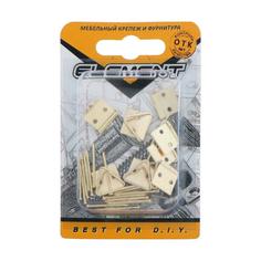 Петля для картины 12x25 мм, латунированная., 8 шт. No Brand