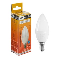 Светодиодная лампа Ecola свеча E14 8W 4000K 4K 100x37 C4LV80ELC