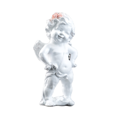 Фигура Ангел - веселый малыш перламутровая, 11,5х32,5х16см Хорошие сувениры