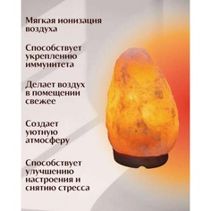 Солевая лампа светильник-ночник Wonder Life Скала 7-10 кг