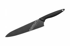 Нож кухонный "Samura GOLF Stonewash" Шеф SG-0085B/K 221 мм AUS-8