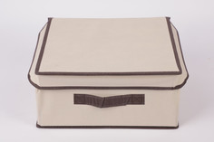 Коробка для хранения, CWX011-3, 30x28x15 см, бежевый No Brand