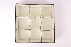 Органайзер CWX012-3, 9 секций, 30x30x10 см, бежевый No Brand