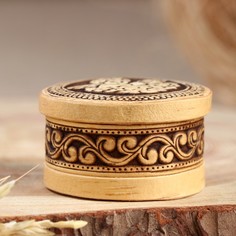 Шкатулка малая "Ангелочек", d=6.5 см, h= 4 см No Brand