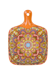 Блюдо сервировочное с ручкой Nouvelle Arabesque фарфор 22,5х16х3,5 см 860094