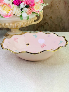 Салатник Lenardi Бабочки фарфор 24см 144-342