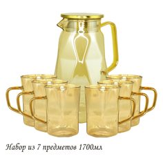 Набор графин 1700мл и 6 стаканов Lenardi (183494)