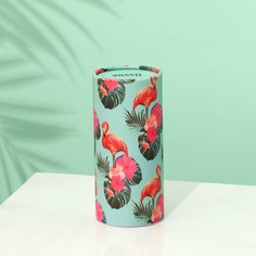 Салфетки в тубусе 50 шт, 2 слоя "Фламинго" No Brand