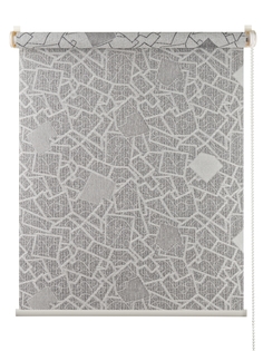 Рулонная штора Primedeco "Геометрия", серебристо-серый , 160х170