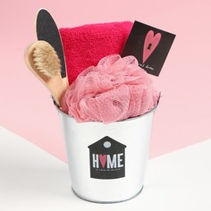 Набор подарочный «Home» полотенце и аксессуары Этель