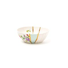 Салатник Seletti Kintsugi 09638 d.19 Дизайнерская посуда из фарфора