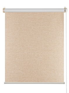 Рулонная штора Primedeco blackout, рогожка бежевая, 180х170